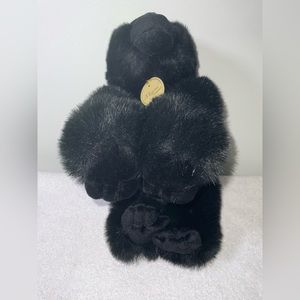 Aurora Miyoni Plush Silver Back Gorilla Plush Stuffed Animal Black 11" Tall